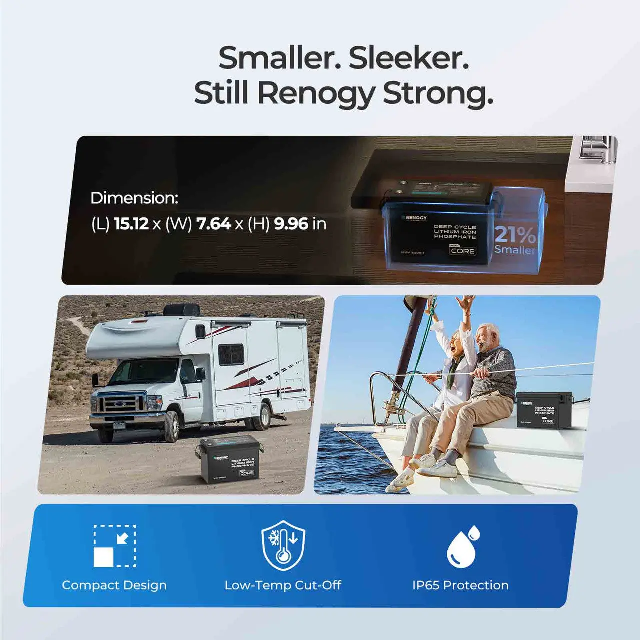 12V 200Ah LiFePO4 Battery w/ Low-Temperature Protection - Image 10