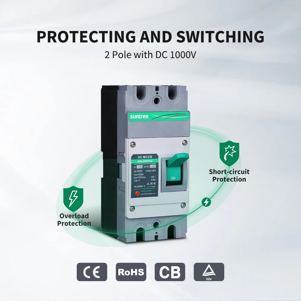 160A 2P DC Molded Case Circuit Breaker - Image 3