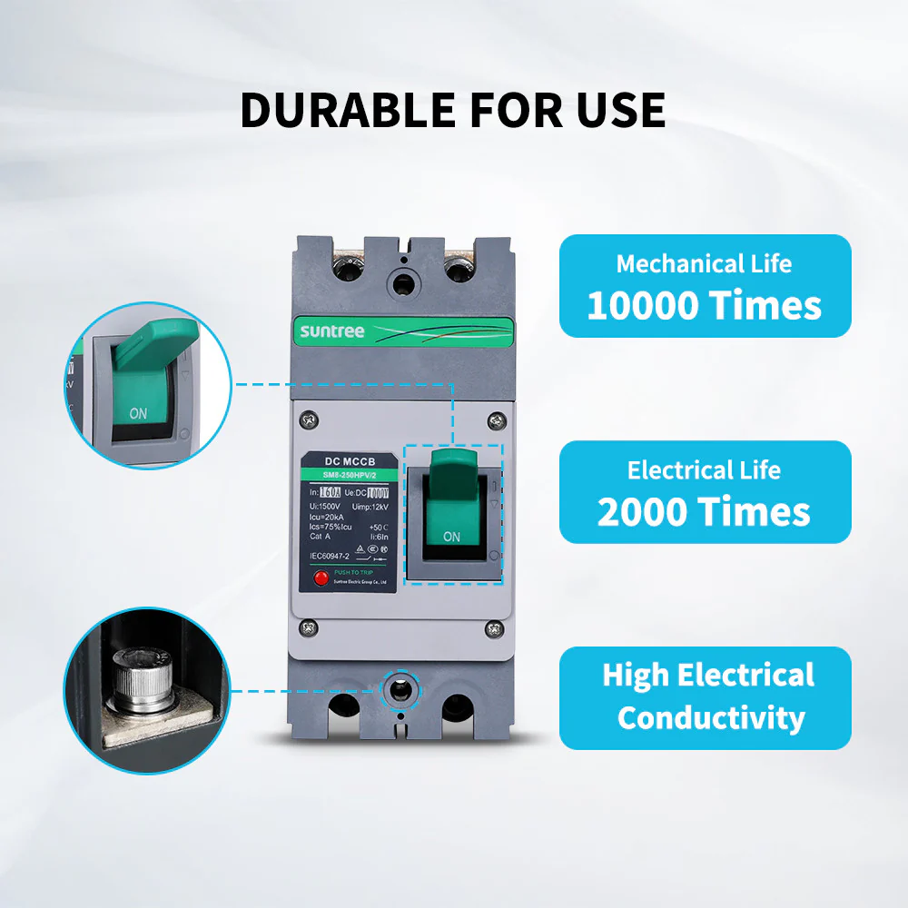 160A 2P DC Molded Case Circuit Breaker - Image 4