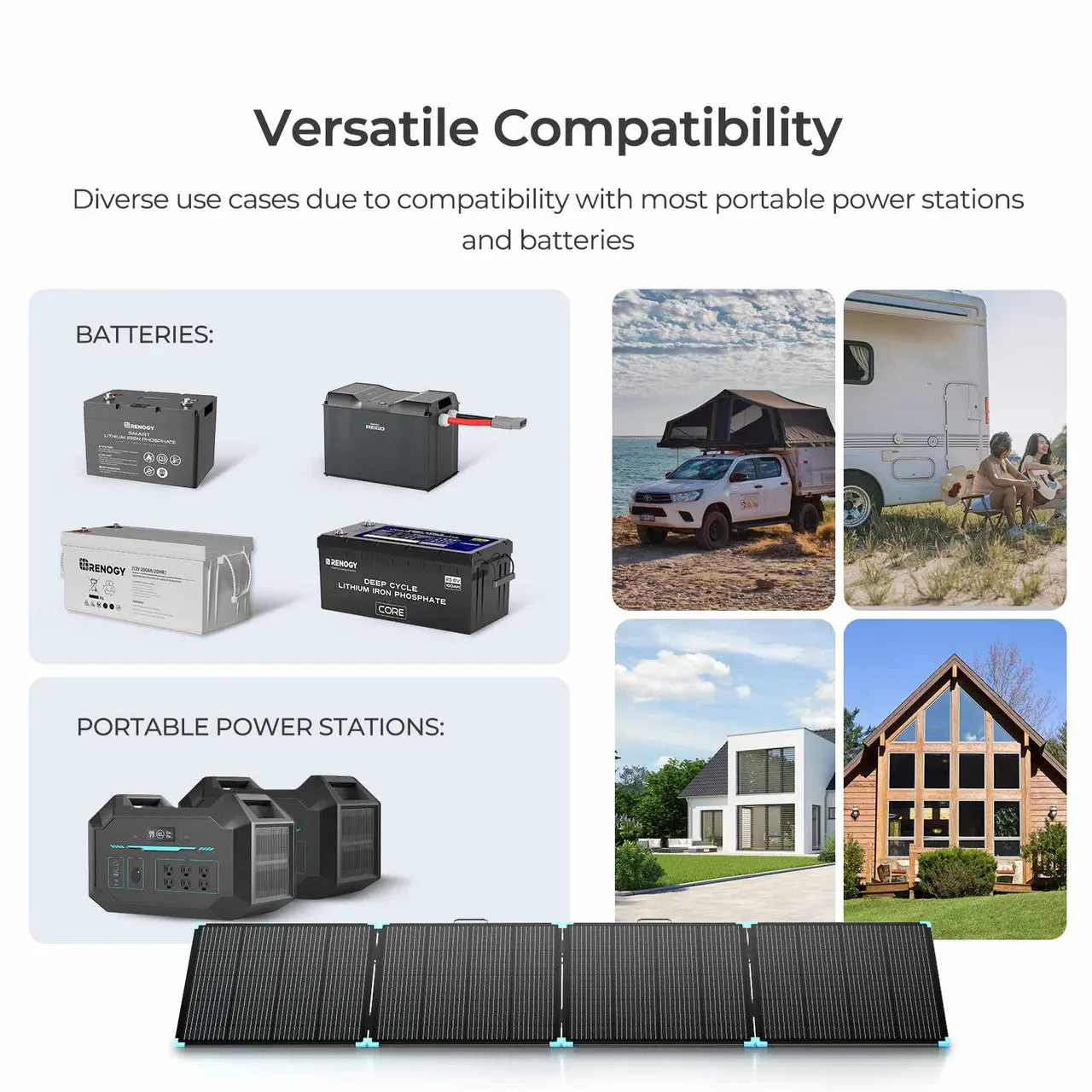 220/400W Lightweight Portable Solar Panel Suitcase - Image 8