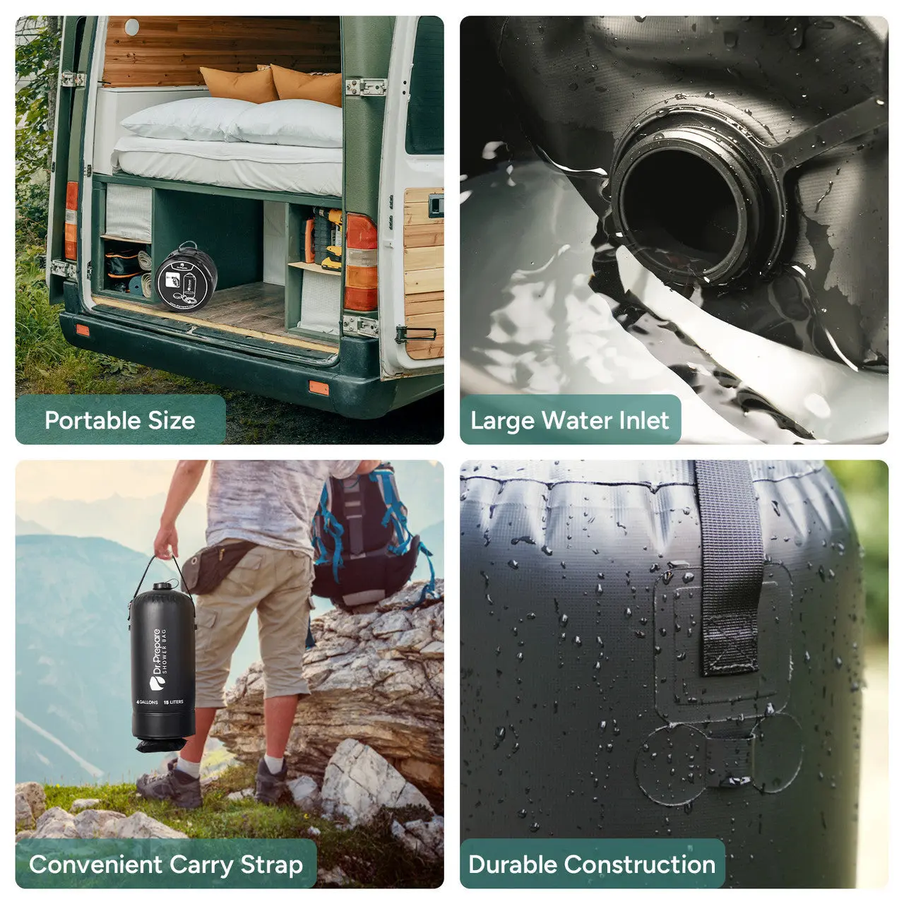 Dr.Prepare 20L Camping Shower Bag - Image 22