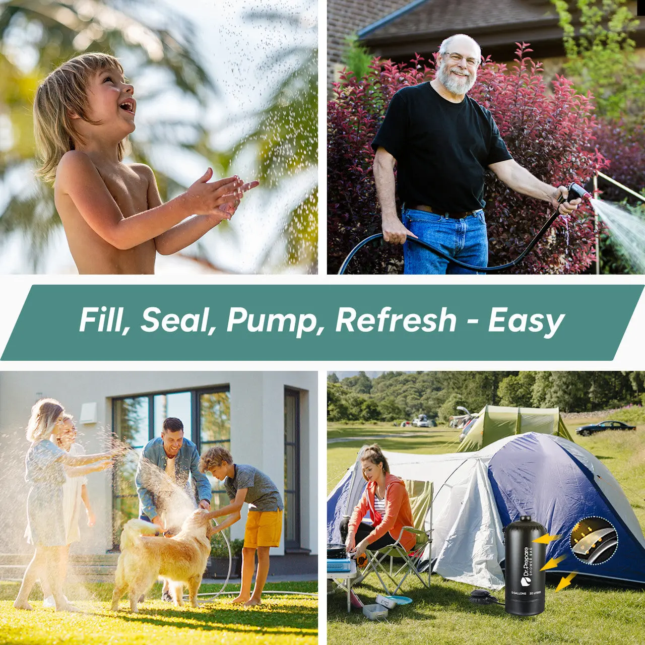 Dr.Prepare 20L Camping Shower Bag - Image 6