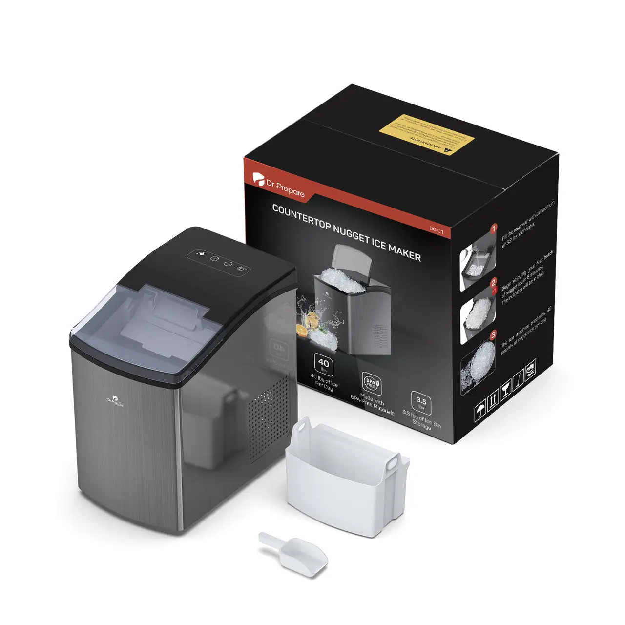 Dr.Prepare Countertop Nugget Ice Maker - Image 9