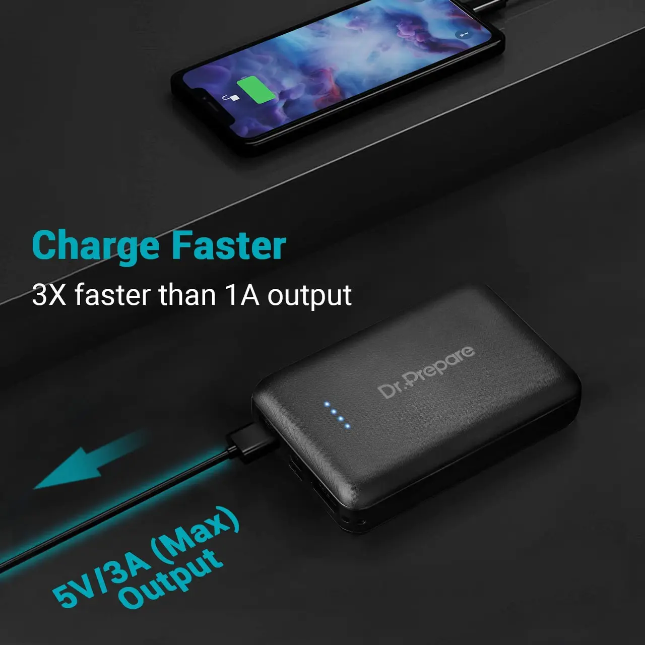 Dr. Prepare Portable Charger 10000mAh for Heated Vest/Jacket - Image 3