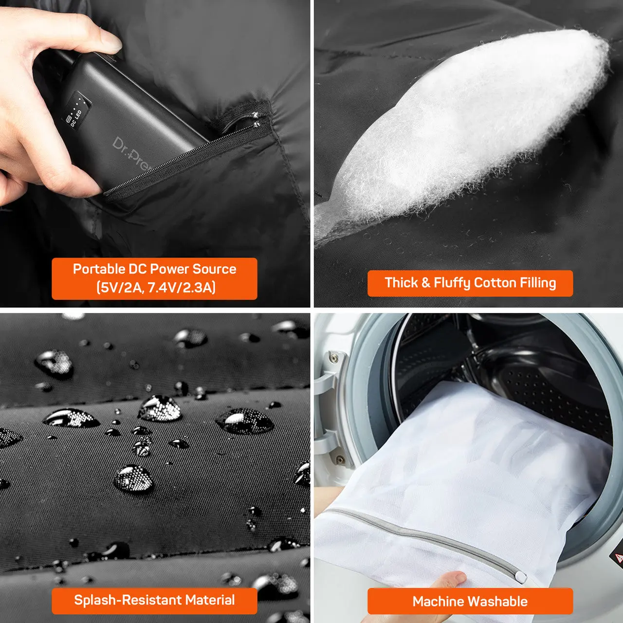 Dr.Prepare USB Electric Heated Vest - Enhanced Warmth - Image 7