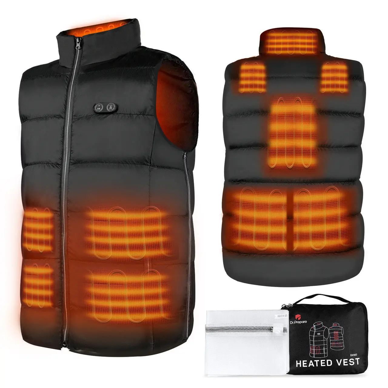Dr.Prepare USB Electric Heated Vest - Enhanced Warmth - Image 8