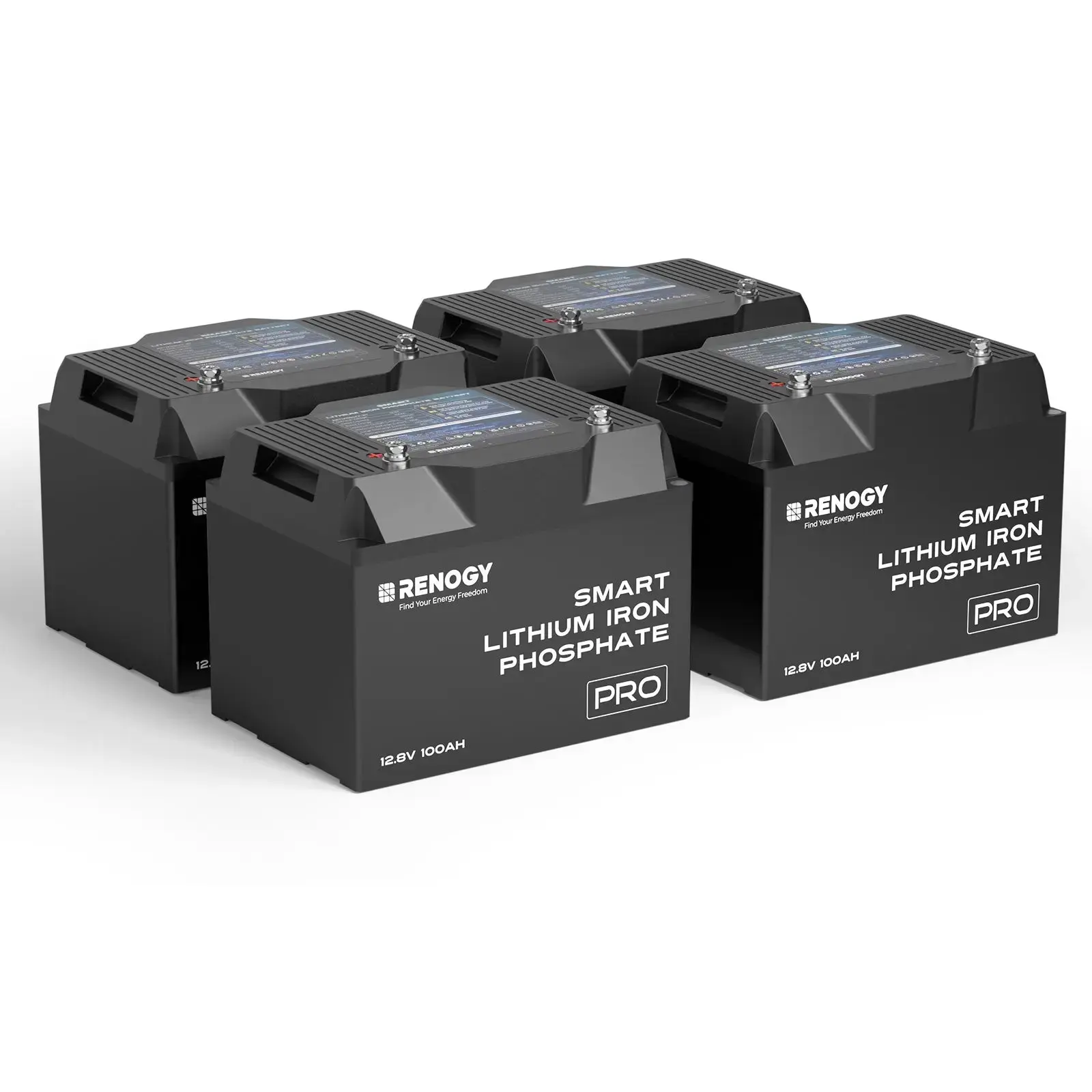12V  100Ah Smart Lithium Iron Phosphate Battery w/Bluetooth & Self-heating Function | Pro Series - Image 4
