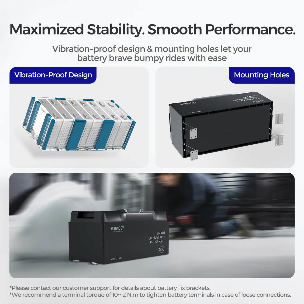 12V 200Ah Smart LiFePO4 Battery w/ Bluetooth & Self-Heating | Pro Series - Image 9