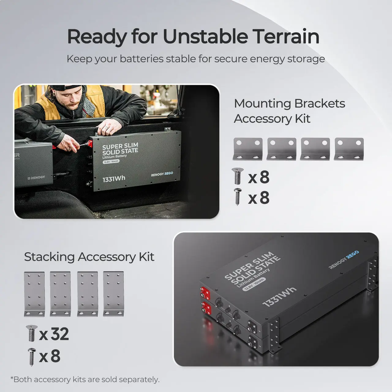 12V 104Ah Super Slim Lithium Iron Phosphate Battery | Rego Series - Image 5