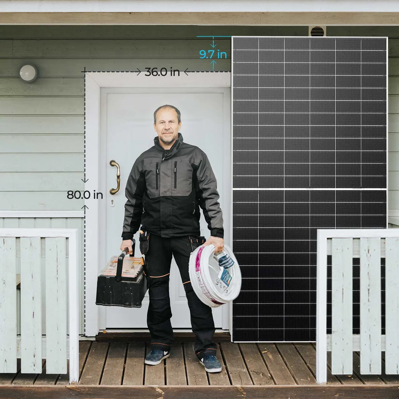 590W N-Type Bifacial Solar Panel（2-Pack） - Image 11