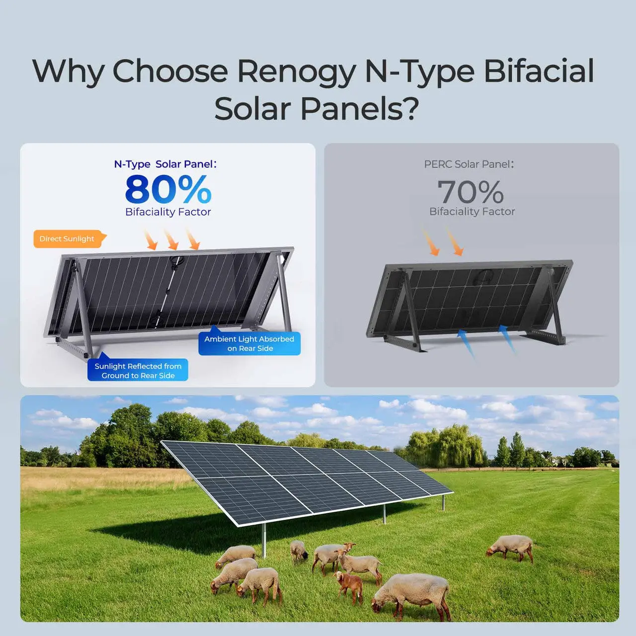 590W N-Type Bifacial Solar Panel（2-Pack） - Image 3