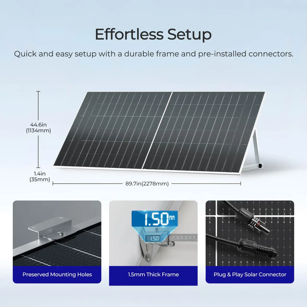 590W N-Type Bifacial Solar Panel（2-Pack） - Image 9