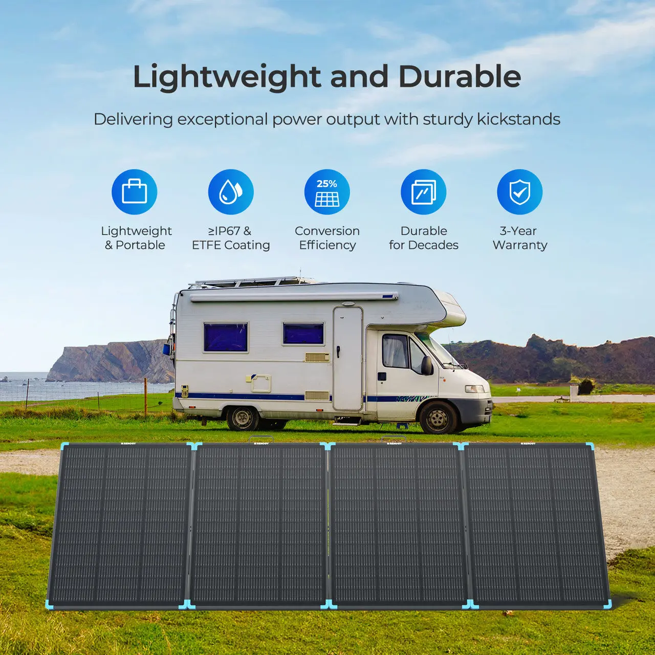 100/300W N-Type Lightweight Portable Solar Panel Suitcase - Image 3